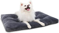 Large Deluxe Washable Dog Crate Bed - Thick Flannel, Anti-Slip, Fluffy Comfort, Various Sizes