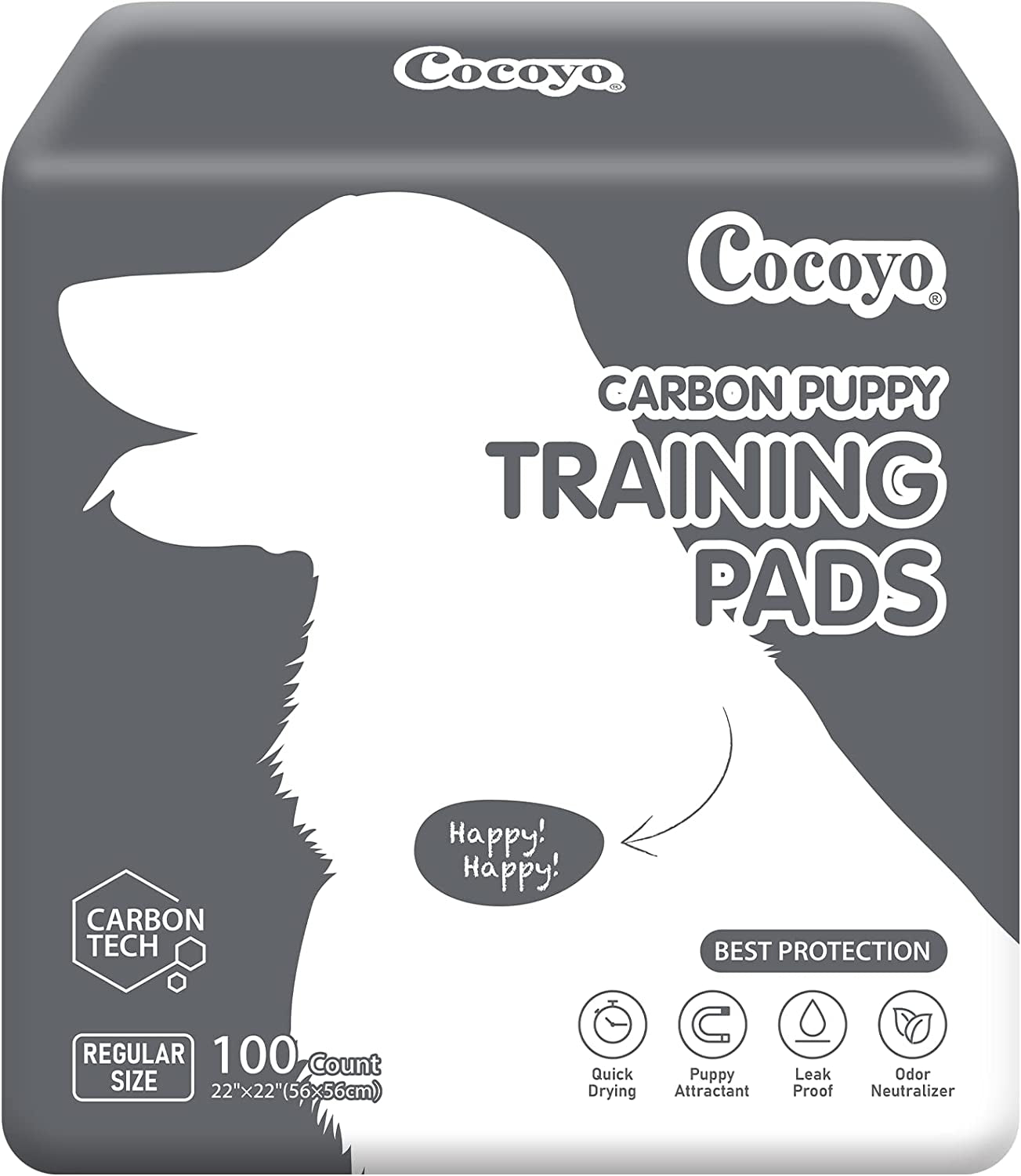 COCOYO Super Absorbent Puppy Training Pads - 30 Count, Best Value Leak-Proof Dog Pee Pads for Potty Training