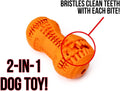 Fillable Dog Toy for Teeth Cleaning, Durable for Aggressive Chewers, Use with Peanut Butter or Toothpaste