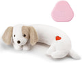 Heartbeat Puppy Toy - Calming Aid for Anxiety Relief & Behavioral Training - Plush White Stuffed Animal for Crate & Kennel Training