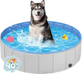 Foldable Medium Dog Pool, Collapsible Bath for Dogs & Kids, PVC, 40