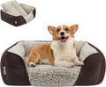 Miguel Washable Dog Bed with Removable Cushion – Easy-to-Wash Small Dog Sofa Bed, Anti-Slip Bottom & Bolstered Calming Cuddle Design