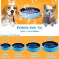 Portable Foldable Dog Pool, PVC, Suitable for Indoor & Outdoor Use, 32