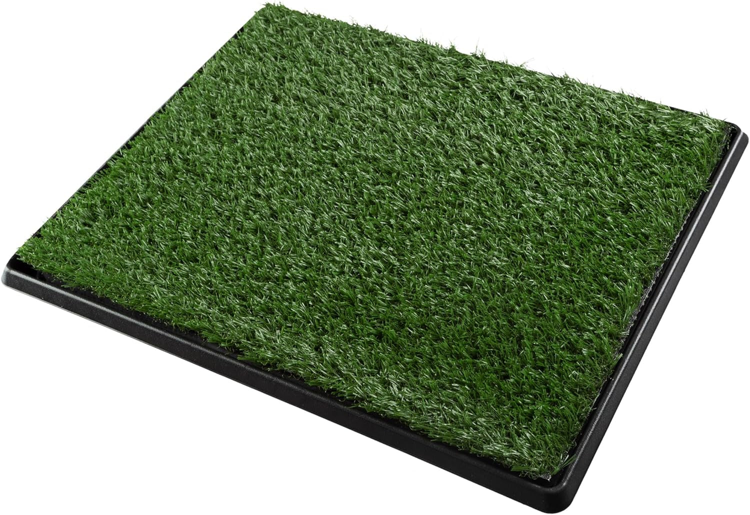 PETMAKER Artificial Grass Puppy Pee Pad with Tray – Reusable Multi-Layer Dog Potty Training Pad for Small Dogs