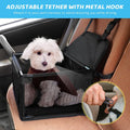 Portable Dog Car Seat for Small Dogs – Secure Pet Booster with Clip-On Leash, Mesh Window, Fits Up to 11 Lbs