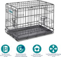 Midwest Double Door Enhanced Crate – Various-Sized Dog Crate with Leak-Proof Pan, Divider Panel, Patented Features, and Floor-Protecting Feet