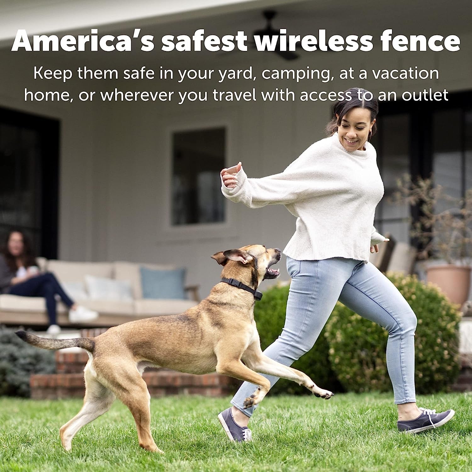 Petsafe Stay & Play Wireless Pet Fence – Portable, No-Wire Pet Containment System, Secures up to 3/4 Acre, No Digging Required