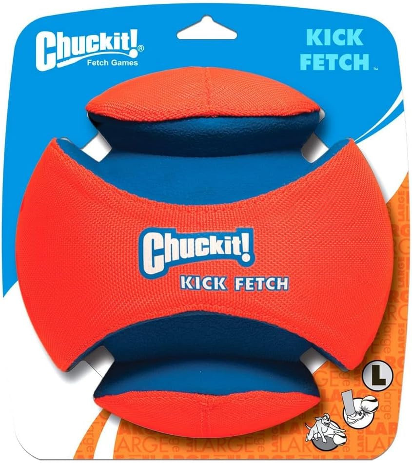 Chuckit Kick & Fetch Ball - Durable Dog Toy for Fetch, 8 Inch Diameter