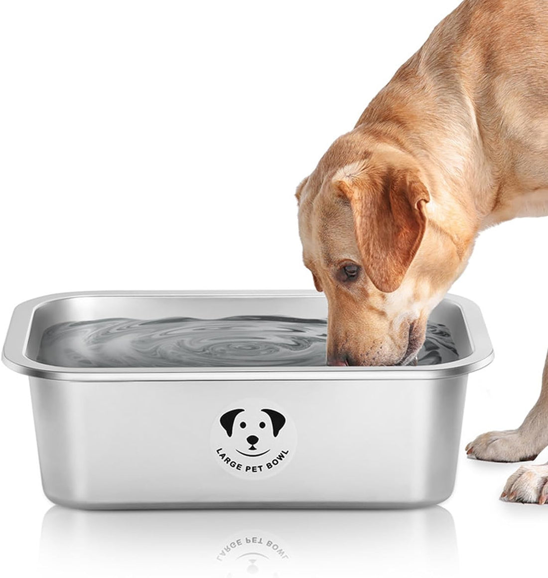 Large Stainless Steel Dog Bowls - High Capacity 1.25 Gallons for Large to X-Large Dogs