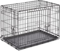 Double Door Enhanced Dog Crate – Metal Dog Kennel with Leak-Proof Pan, Floor Protecting Feet, Various Sizes