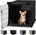 Gorilla Grip Heavy Duty Dog Crate Cover - Privacy Cover with Mesh Windows, Fits 30