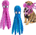 Alphatool Squeaky Dog Toy, Octopus Toys for Aggressive Chewers, Tough No Stuffing Plush Large Dogs, Crinkle Interactive Puppy Small Medium Dogs