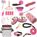 Pupluxe 22-Piece Puppy Starter Kit – Perfect Training Essentials Bundle for New Puppy Owners, Pink