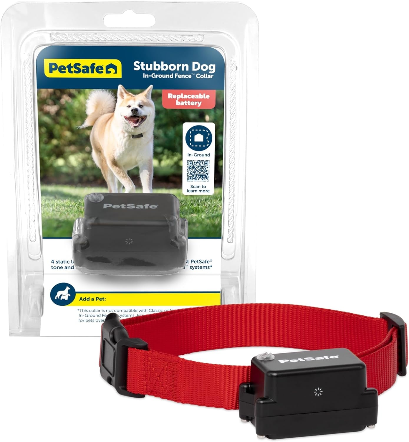 Stubborn Dog In-Ground Fence - For Hard-to-Train & Hearing-Impaired Dogs, Expandable Up to 25 Acres, Reliable & Secure