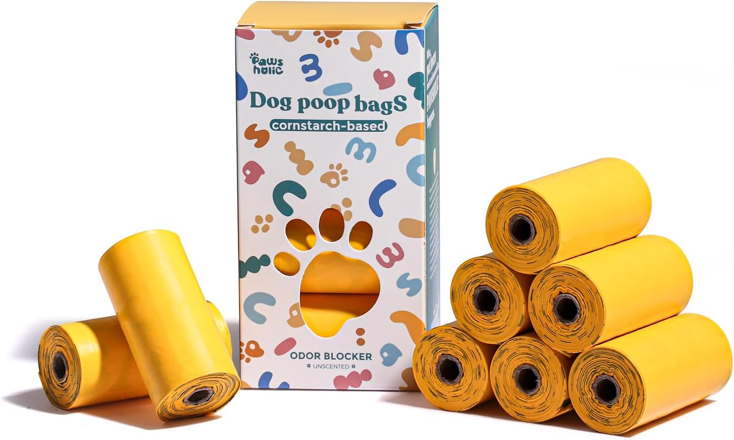 Certified Biodegradable Dog Poop Bags, Leak-Proof & Thickened Pet Waste Bags, Eco-Friendly Disposal Solution