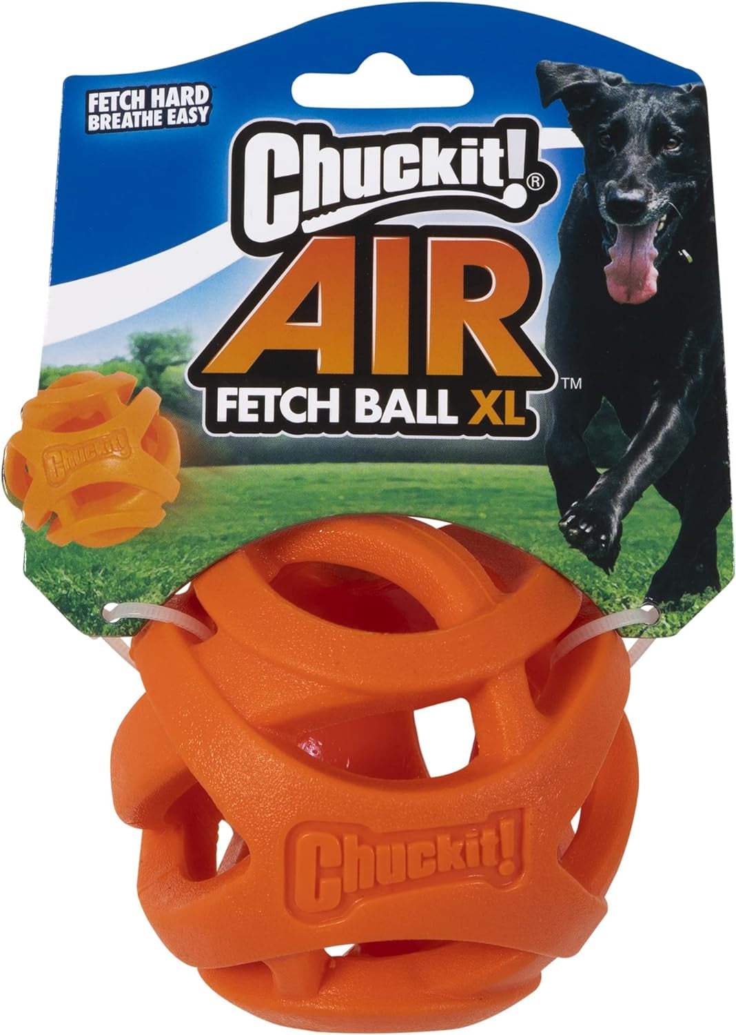 Chuckit! Air Fetch Ball Medium 2-Pack: Durable Rubber for Dogs 20-60 Lbs