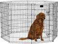 Midwest Foldable Metal Dog Exercise Pen – Portable Pet Playpen, Durable & Secure Outdoor/Indoor Dog Exercise Enclosure