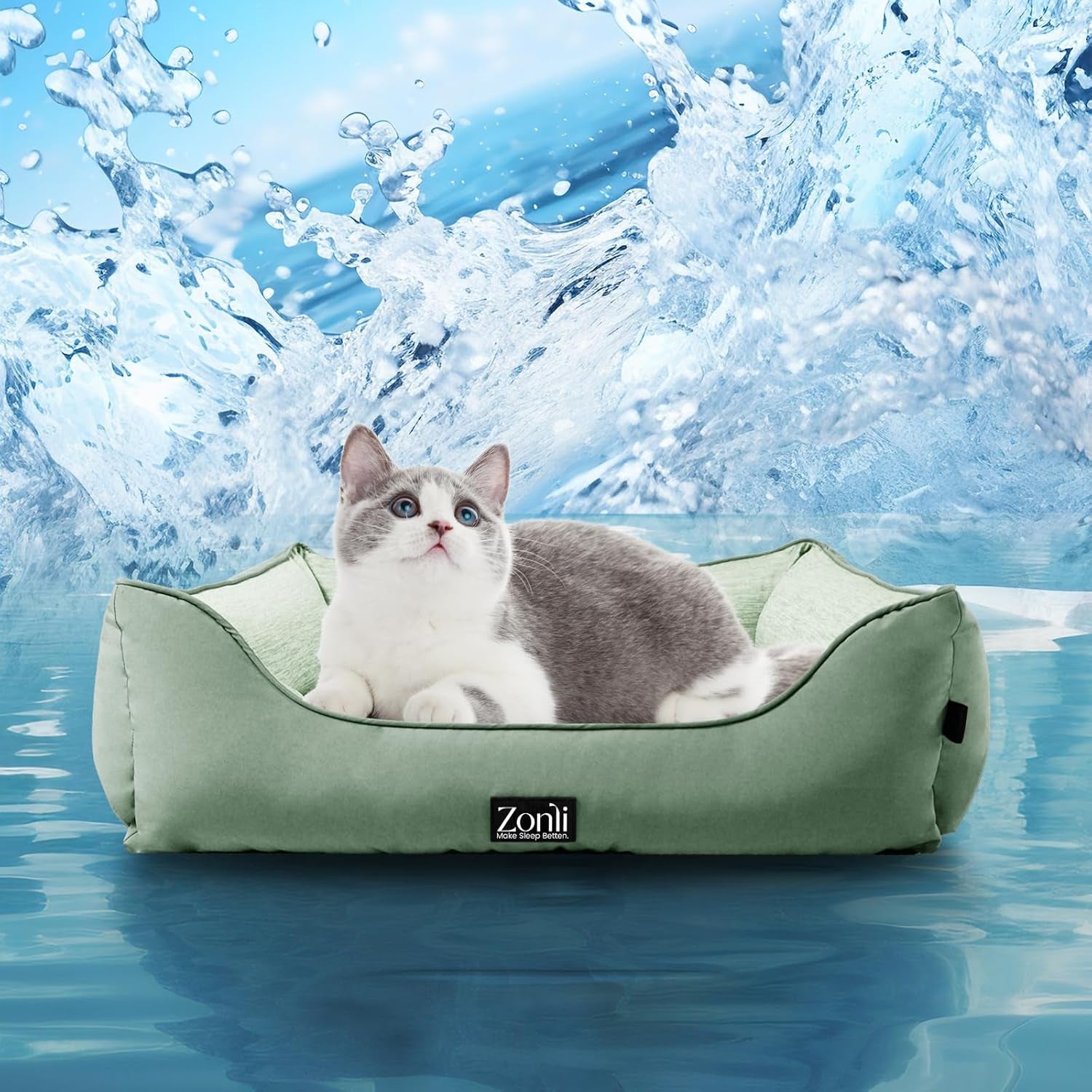 Large Dog Cooling Mat - Reversible Silicone Pet Cooling Pad, Durable & Washable, Ideal for Hot & Cold Use