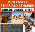 NPS Sonic Bark Deterrent Device: 50Ft Range, 3 Emitters, Rechargeable, Indoor & Outdoor