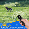 Waterproof Dog Shock Collar with Remote: Rechargeable, 3400FT Range, for All Breeds & Sizes