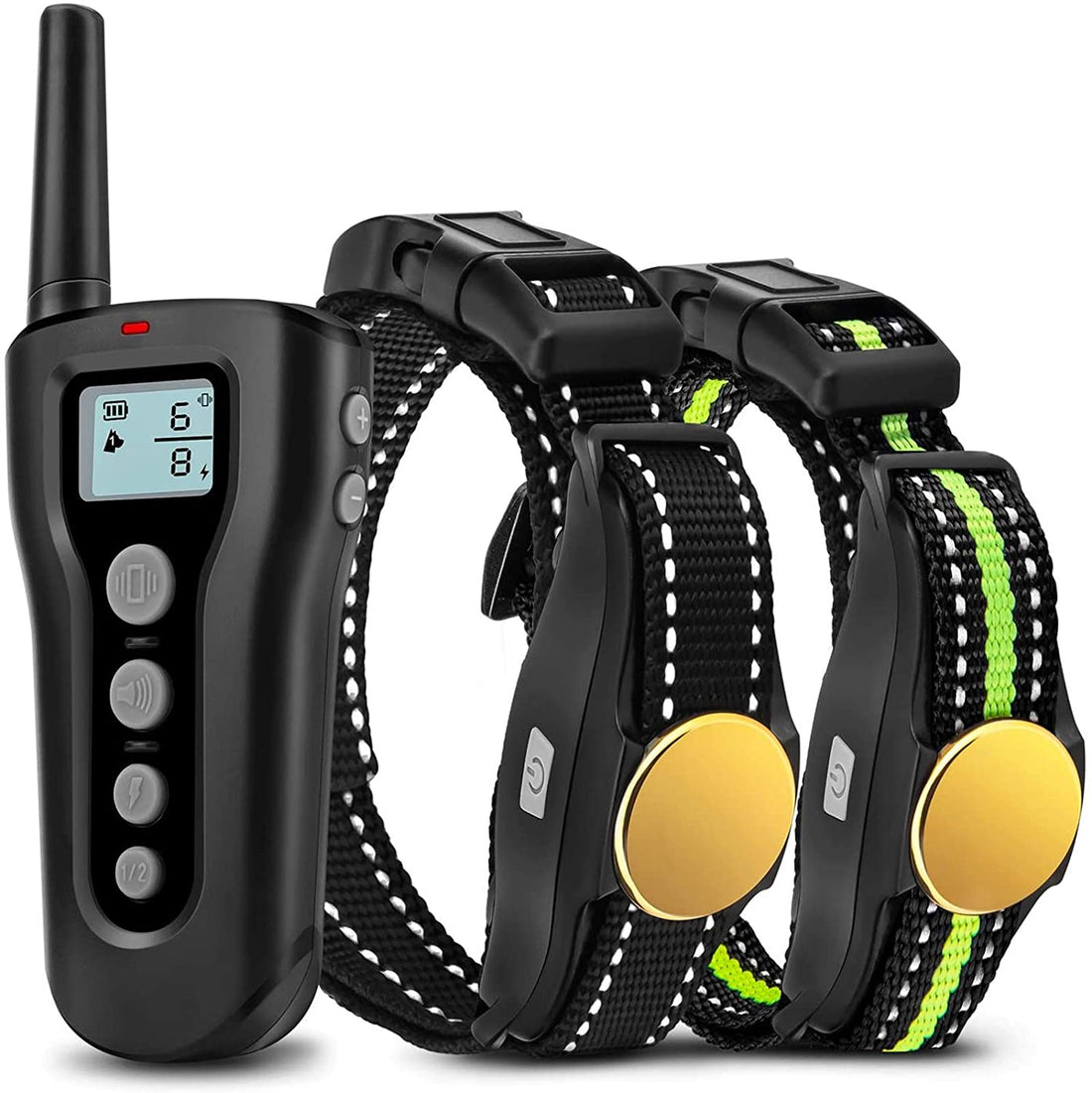 Bousnic Dog Training Collar for 2 Dogs: 1000Ft Remote, Rechargeable, Waterproof, Vibration/Shock