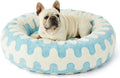 Lesure Donut Shaggy Plush Dog Bed: Calming, Anti-Slip, Various Colors & Sizes