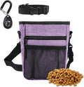 Dog Treat Pouch with Magnetic Closure, Built-In Poop Bag Dispenser, Includes Clicker, Hands-Free Design