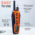 Dog Training Collar with Night Light, 4000Ft Range, Beep/Vibration/Shock, Keypad Lock