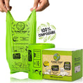 Compostable Dog Poop Bags, Extra Long with Handles, Leakproof & Plastic-Free, Eco-Friendly