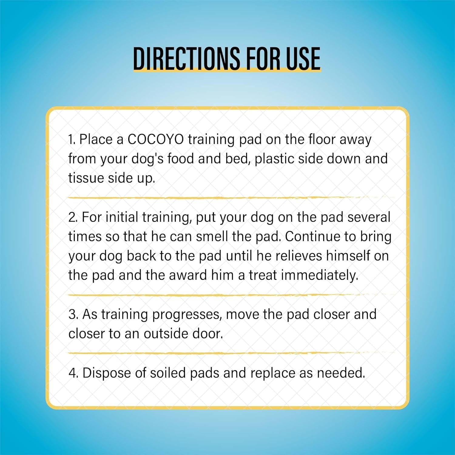 COCOYO Super Absorbent Puppy Training Pads - 30 Count, Best Value Leak-Proof Dog Pee Pads for Potty Training