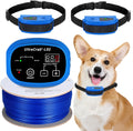 Basic In-Ground Pet Fence – 2-Dog Electric Fence System, Waterproof Collars for Dogs Over 20 lbs