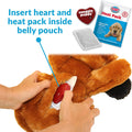 Smartpetlove Snuggle Puppy Heartbeat Toy - Golden Calming Aid for Pet Anxiety Relief - Soothing Plush Dog Toy