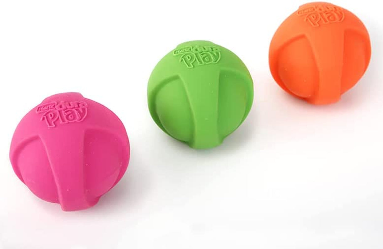 Hartz Dura Play 3-Pack Squeak Ball Toy for Small Breeds: Bacon Scented