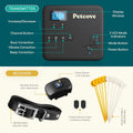 Wireless Dog Fence & Remote Training System for 2 Dogs, Non-GPS 2.4GHz with Beep, Vibration & Shock