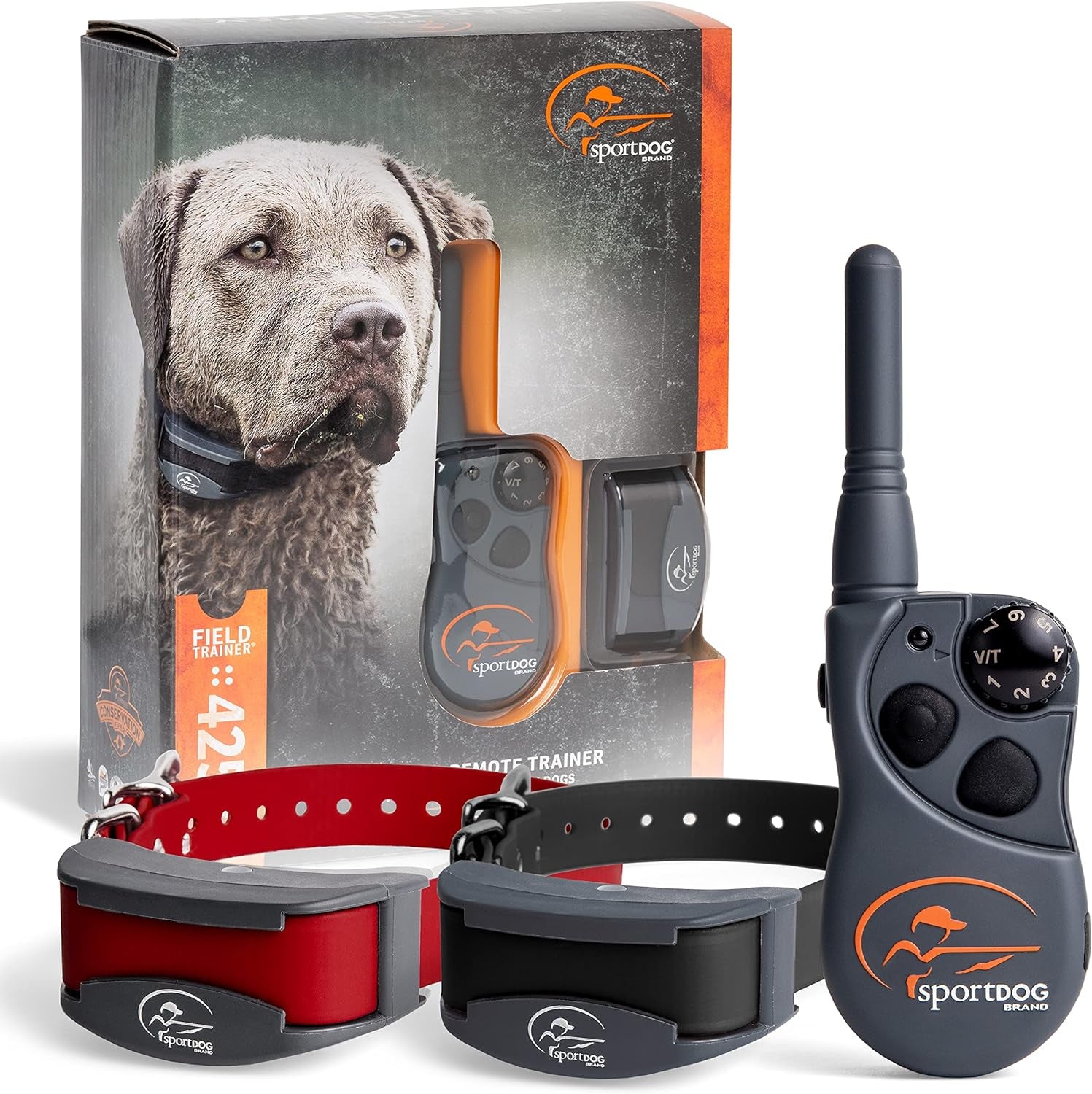 Sportdog Fieldtrainer 425X, Rechargeable Dog Training Collar, 500 Yard Range, Static/Vibrate/Tone