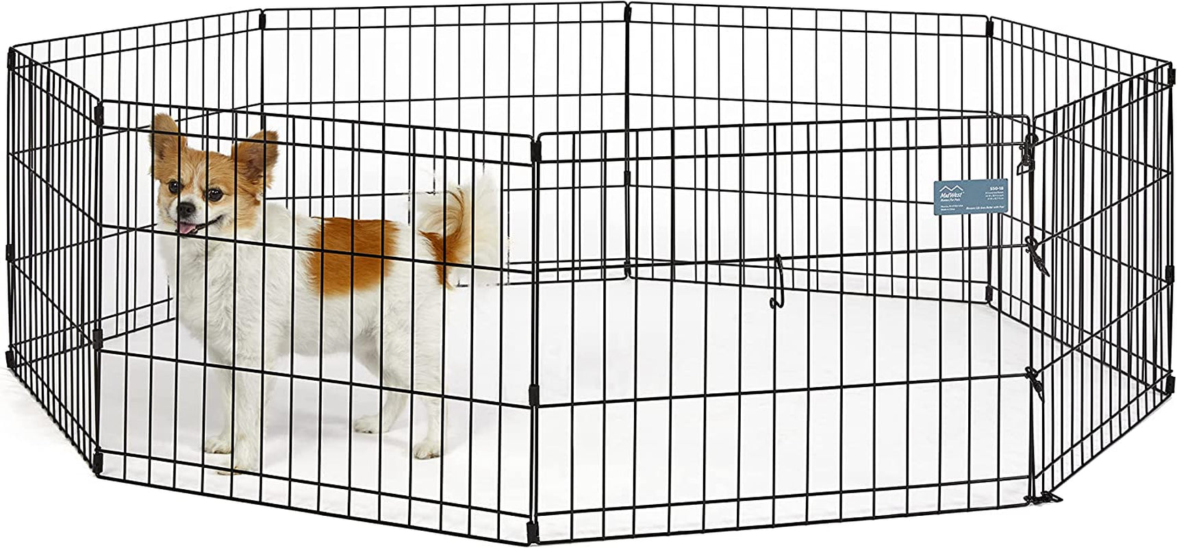Midwest Foldable Metal Dog Exercise Pen – Portable Pet Playpen, Durable & Secure Outdoor/Indoor Dog Exercise Enclosure