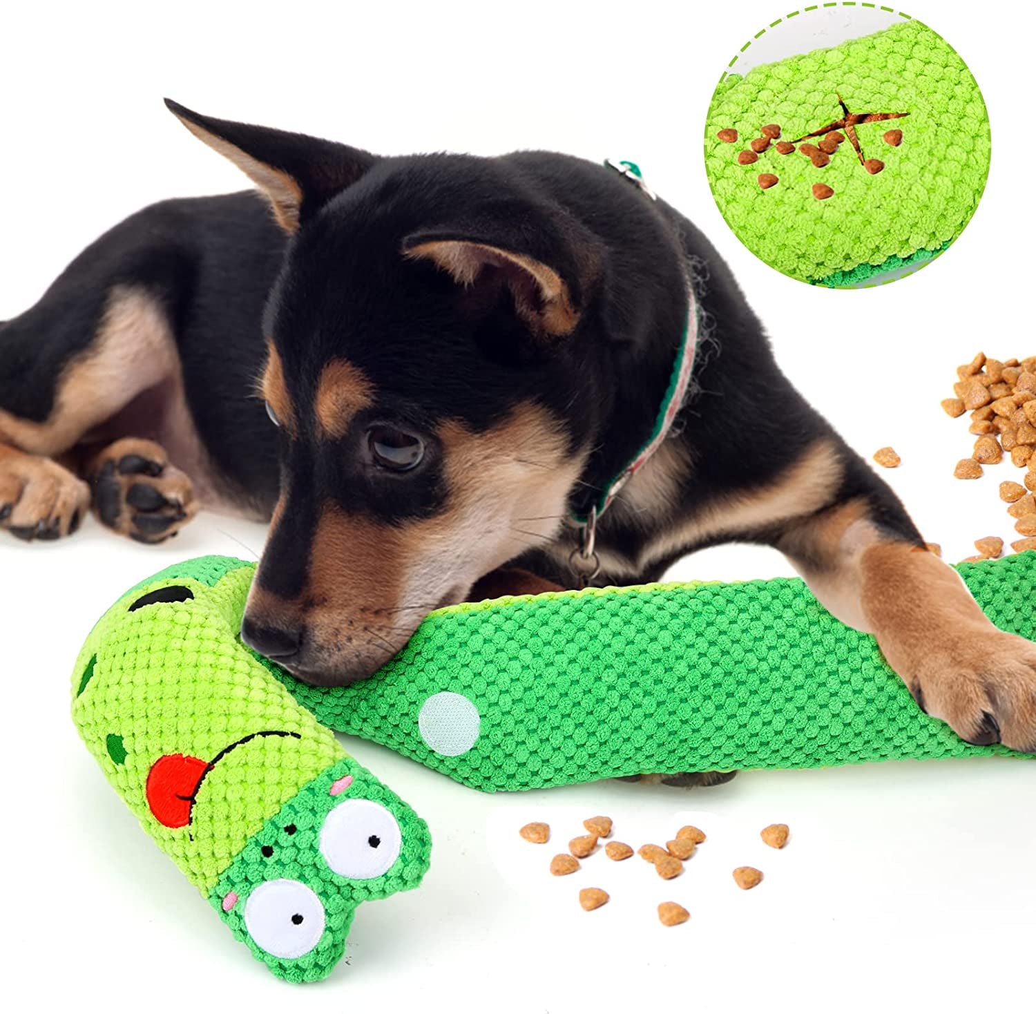 Squeak Dog Toys Stress Release Game for Boredom, Dog Puzzle Toy IQ Training, Snuffle Toys Foraging Instinct Training Suitable for Small Medium and Large Dogs