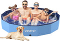 VISTOP XXL Foldable Dog Pool: Hard Plastic, Portable, 67