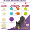 Chew King Supreme Fetch Balls: Extremely Durable Rubber, 2.5