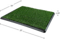 PETMAKER Artificial Grass Puppy Pee Pad with Tray – Reusable Multi-Layer Dog Potty Training Pad for Small Dogs