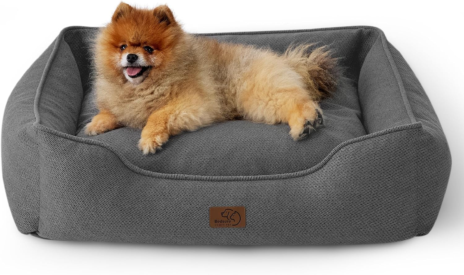 Bedsure Waterproof Dog Bed, Medium, All-Season Orthopedic Foam, Washable - 30x24x9", Grey