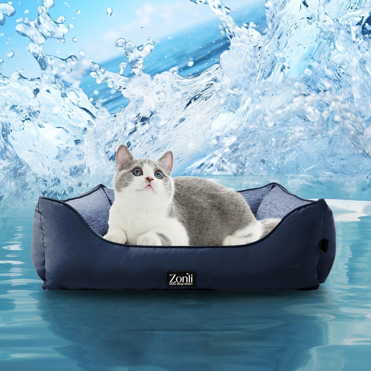 Large Dog Cooling Mat - Reversible Silicone Pet Cooling Pad, Durable & Washable, Ideal for Hot & Cold Use