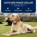 2-in-1 Wireless GPS Dog Shock Collar – Circular or 4-Sided Boundaries, Smartphone App Integrated