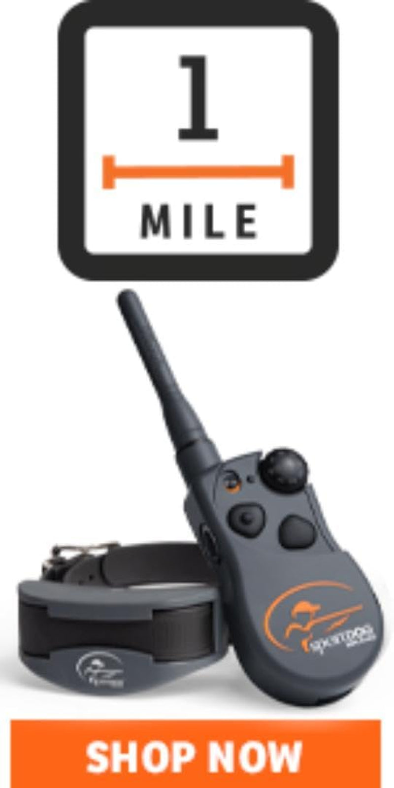 Sportdog Brand Sporthunter 825X - 1/2 Mile Range, Shock/Vibrate/Tone, Rechargeable Dog Training Collar