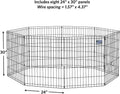 Midwest Foldable Metal Dog Exercise Pen – Portable Pet Playpen, Durable & Secure Outdoor/Indoor Dog Exercise Enclosure