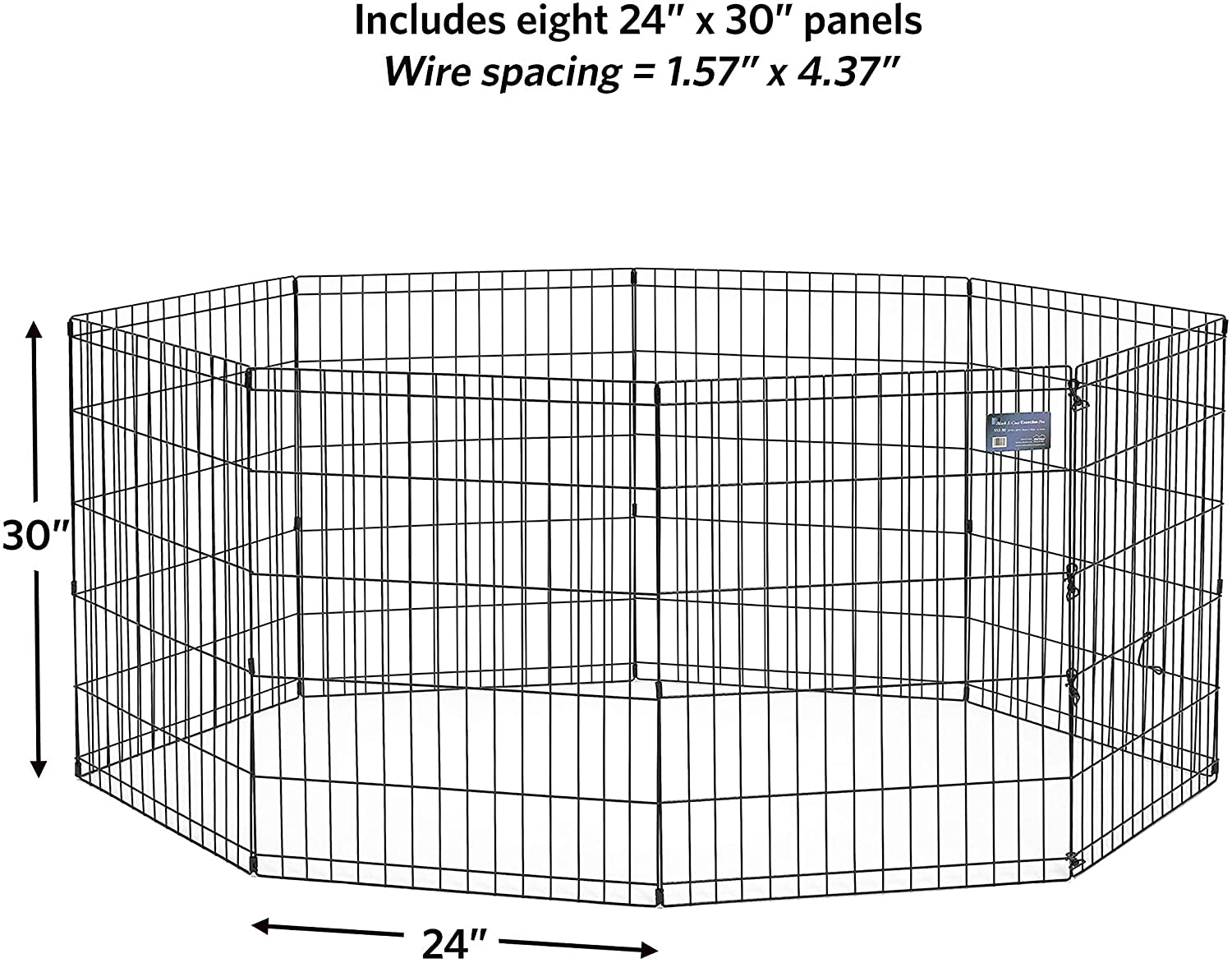 Midwest Foldable Metal Dog Exercise Pen – Portable Pet Playpen, Durable & Secure Outdoor/Indoor Dog Exercise Enclosure