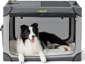 Lesure Soft Collapsible Dog Crate – 4-Door Portable Foldable Travel Kennel with Durable Mesh for Large Dogs, Indoor & Outdoor Use