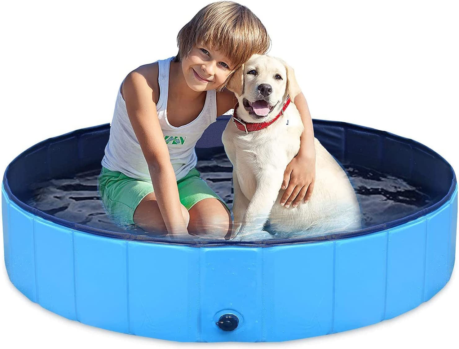 Portable Foldable Dog Pool, PVC, Suitable for Indoor & Outdoor Use, 32"x8"