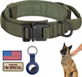 DAGANXI Tactical Dog Collar - Adjustable Military Training Collar with Handle and Metal Buckle for Medium/Large Dogs