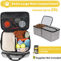 6-Piece Dog Travel Kit: Includes 2 Food Containers, Organizer, 2 Bowls, Treat Pouch